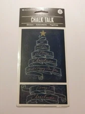 Mrs Grossman's Stickers Lot 2 Sheets ~Chalk Talk Merry Christmas Banner~ 2014