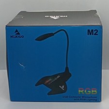 Nexigo M2 USB Computer Microphone With RGB Lighting, Free Shipping