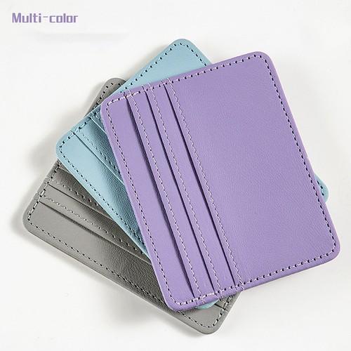Credit Card Holder Slim Minimalist Front ID Compact Leather With RFID-blocking - Picture 11 of 42