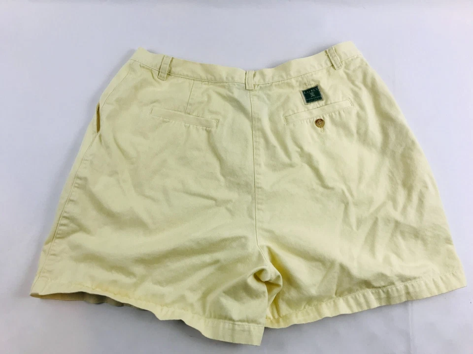 Shorts sociais Lauren Ralph Lauren, feminino tamanho 16, amarelo, frente plana - Imagem 2 de 4