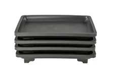 4  Rectangular Plastic Humidity / Drip Tray for Bonsai Tree  5.25"x 3.75"x 0.75"
