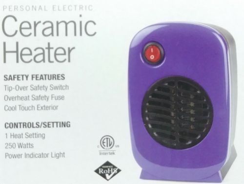 Soleil Blue Personal Electric Ceramic Heater 250 Watt Model MH-01P for sale  online | eBay