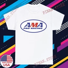 AMA Pro Racing  American Motocross Men's White Grey Size S-5XL