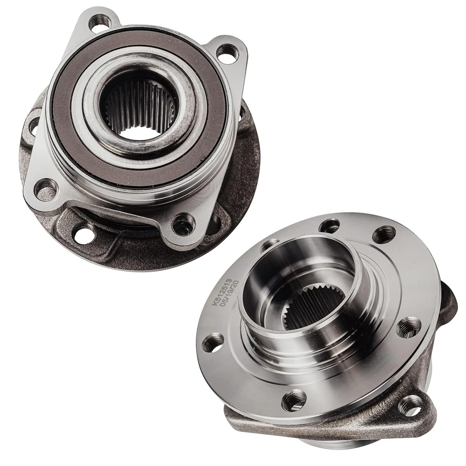 6pc Front Wheel Hub Bearings Tie Rods for 2014 2015 2016 2017 2018 Jeep Cherokee - Image 3 of 4