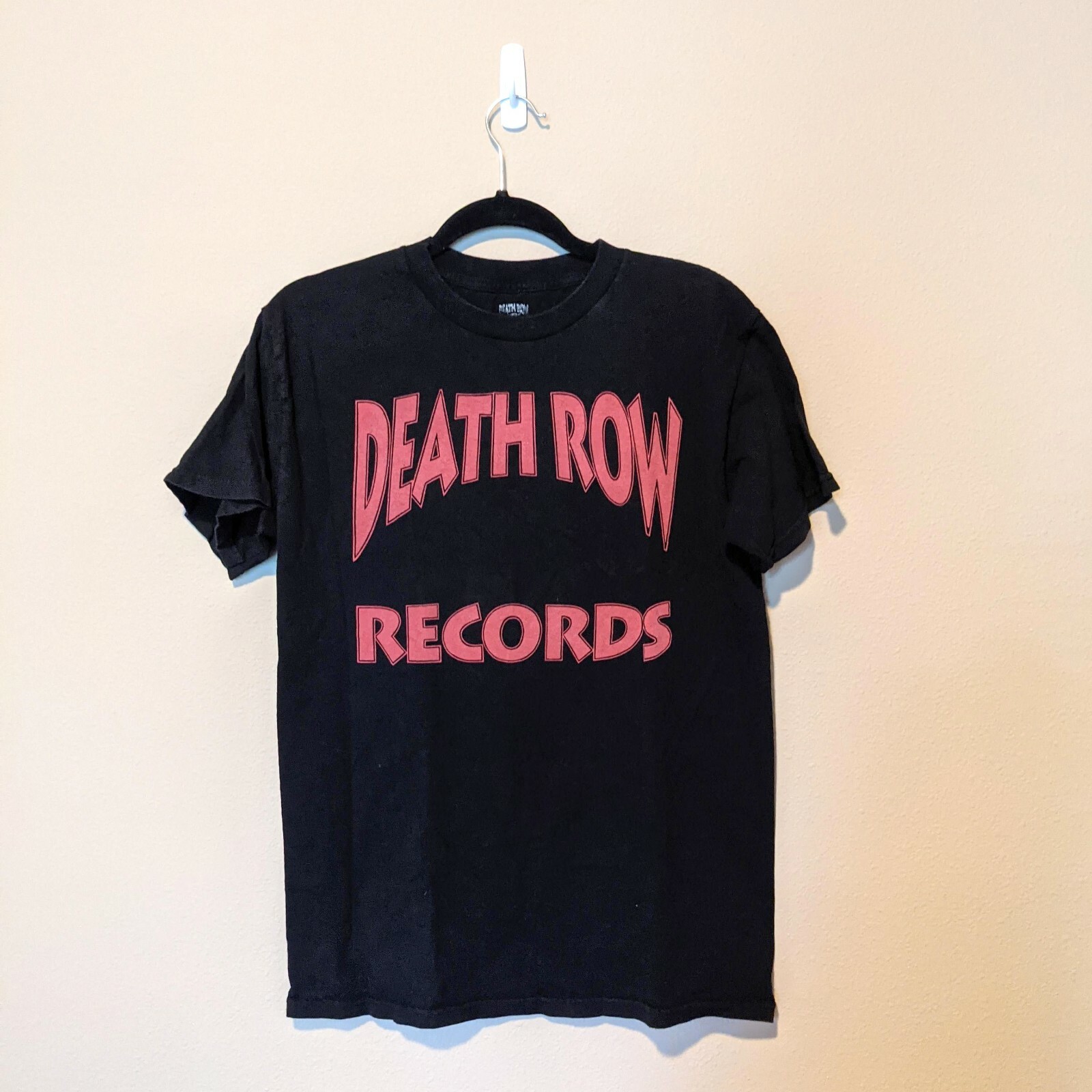 FILA T shirt nera Death Row Records logo rosso taglia M prodotto con licenza ufficiale unisex