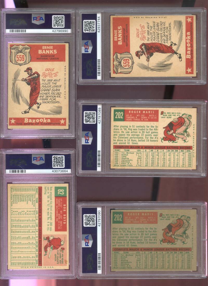 1959 Topps 559 Ernie Banks The Sporting News All Star PSA 3
