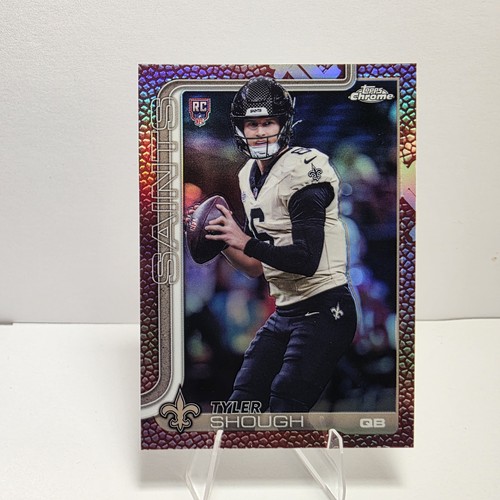 2025 Topps Chrome - Rookies Tyler Shough #398 Leather Refractor (RC)