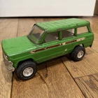 Vintage 9” Green Tonka Pressed Steel Jeep Wagoneer