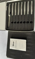 Steak Knives Set of 8 ,Serrated Stainless Steel Steak Knife with Hollow Handles.