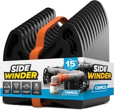 Camco Sidewinder Camper/RV Sewer Hose Support | Plastic, Multicolor, 15-Foot