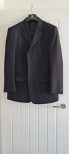 Classic Mens Black Suit 2 Piece Jacket & Trousers
