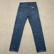Vintage 90s Wrangler Cowboy Cut Jeans Men 32x34 Blue Original Fit USA Made