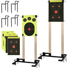 Shooting Target Stand Base 2 Pack Adjustable Width for Outdoor Paper Targets