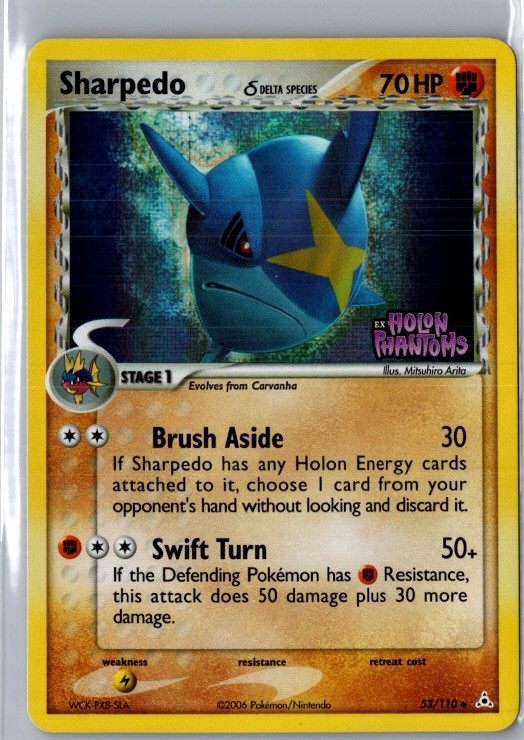 Sharpedo (Delta Species) 53/110 - Holon Phantoms Stamped Reverse Holo NM