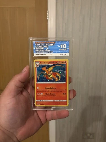 Pokémon TCG Special Delivery Charizard Black Star Promo SWSH075 Ace 10