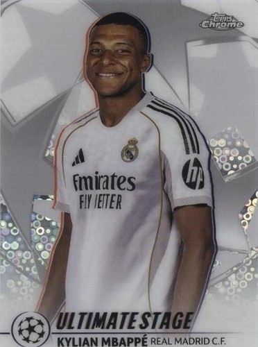 2025-26 Topps UEFA Flagship #US-25 Kylian Mbappe Ultimate Stage