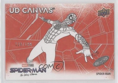 2023 Marvel Studios' No Way Home UD Canvas Red /199 Spider-Man #C-32 Sketch 18c1