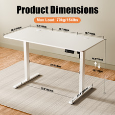 Ergomaker  Electric Standing Desk Height Adjustable for Home Office  Gaming Desk — image 11