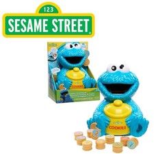 Sesame Street Cookie Monster Counting Jar With Play Cookies. Learning. New