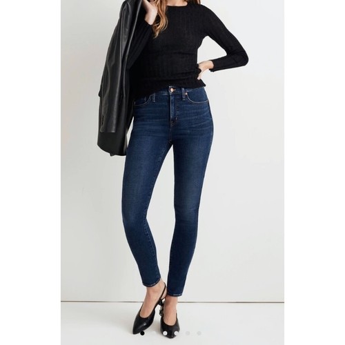 Madewell High Rise Skinny Jeans Dark Wash Denim Slim Fit Women's Size 28