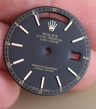Rolex day-date 18038 originale quickset quadrante nero lucido