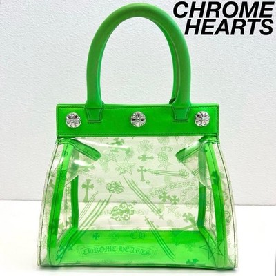 Chrome Hearts Drew Mini Tote Bag Vinyl Green Handtasche Rare