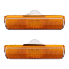 Front Side Marker Light Lens Housing Pair 3587436 For Dodge D150 W150 Ramcharger