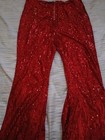 Woman RED SHIMMERY PANTS — photo 5