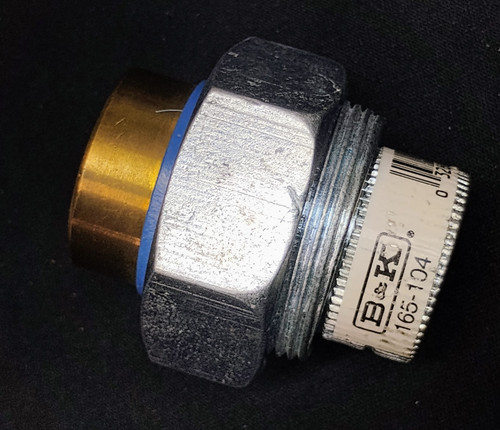 B&K Dielectric Union Galvanized 3/4" • Female Iron Pipe x Brass Iron Pipe Connec