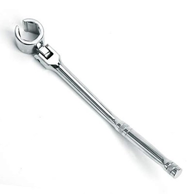 WINTOOLS 7/8'' 22mm Flexible Head Oxygen Sensor Head Wrench, Forged Steel Heavy