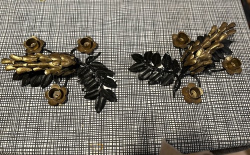 Pair of Wrought Iron Black
