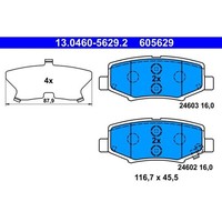ATE 13.0460-5629.2 Bremsbelagsatz, Scheibenbremse