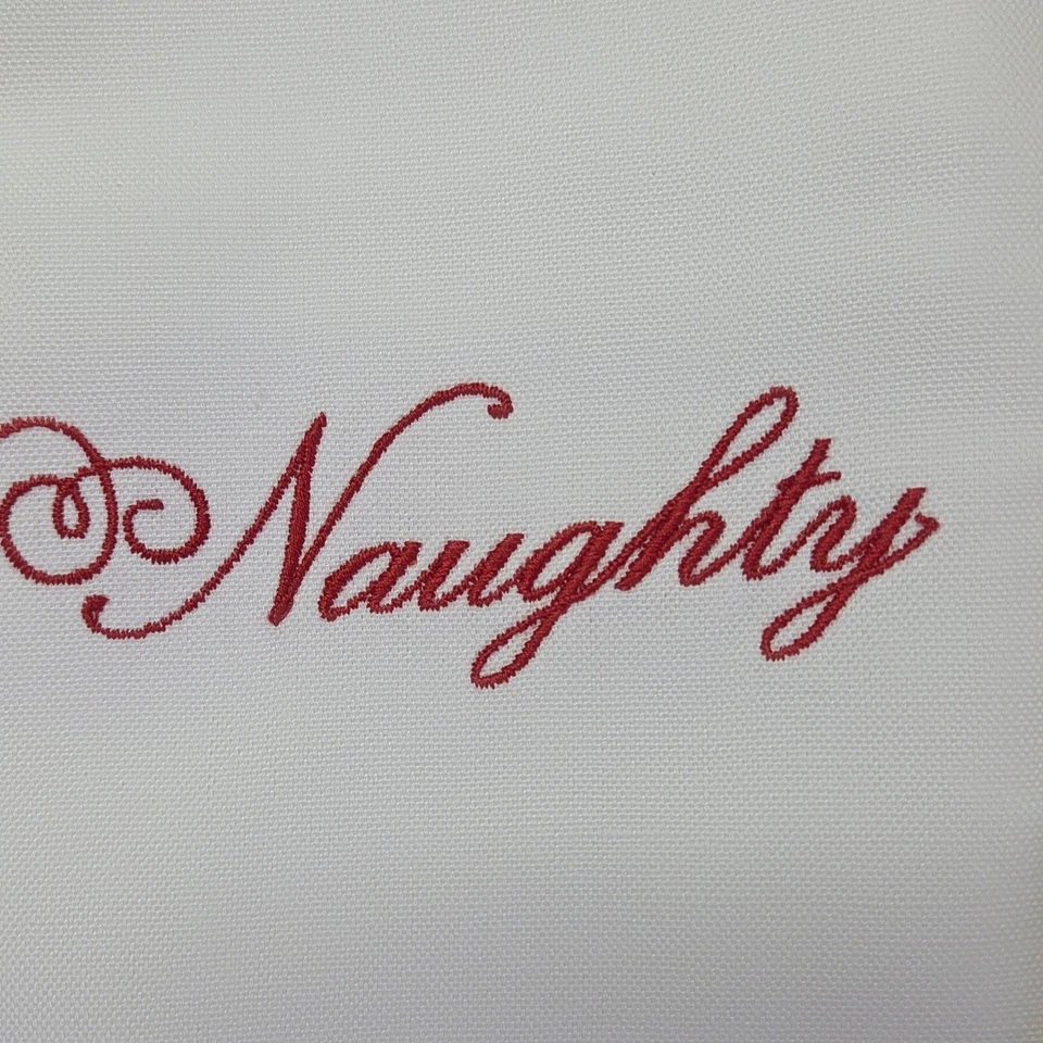 Juego de toallas de mano bordadas bonitas traviesas de Navidad colección Martha Stewart Foto 2 de 4