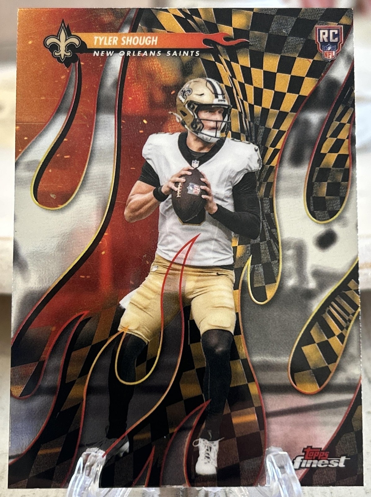 2025 Topps Finest Tyler Shough #T-3 Torchers Saints