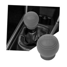 Car Gear Shift Cover, 5 Speed Anti-Slip Silicone Auto Shift Knob Cover, Gray
