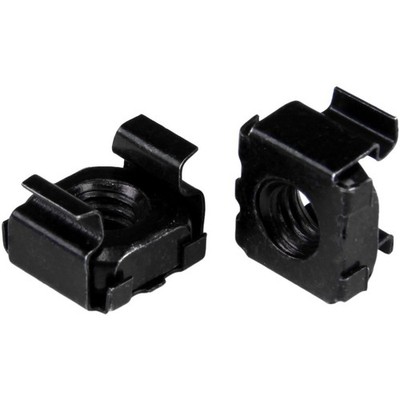 StarTech M6 Cage Nuts - 100 Pack, Black