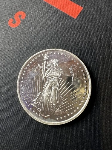 1 Troy oz .999 Fine Silver - Eagle - SilverTowne Saint Gaudens Round RARE  (D)