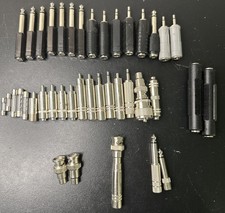 Audio And Electronic Connectors Adapters Lot 1/4 Jacks, Plugs, BNC connector