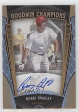 2015 Upper Deck Goodwin Champions Baseball Prospects Bobby Bradley #165 Auto jc3