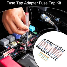 DC 32V Regular Small Size Low Profile Micro Fuse Tap Adapter w/ 24 5A+15A+5A+20A