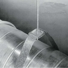 Ductmate Grdm4703ga Duct Strap Hanger For 50 In Dia, Steel, 660 Lb Capacity,