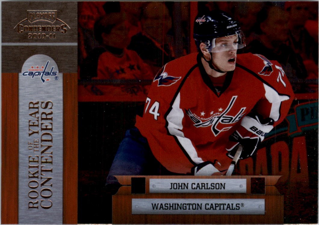 2010-11 Playoff Contenders Rookie of the Year Contenders #7 John Carlson - HKY