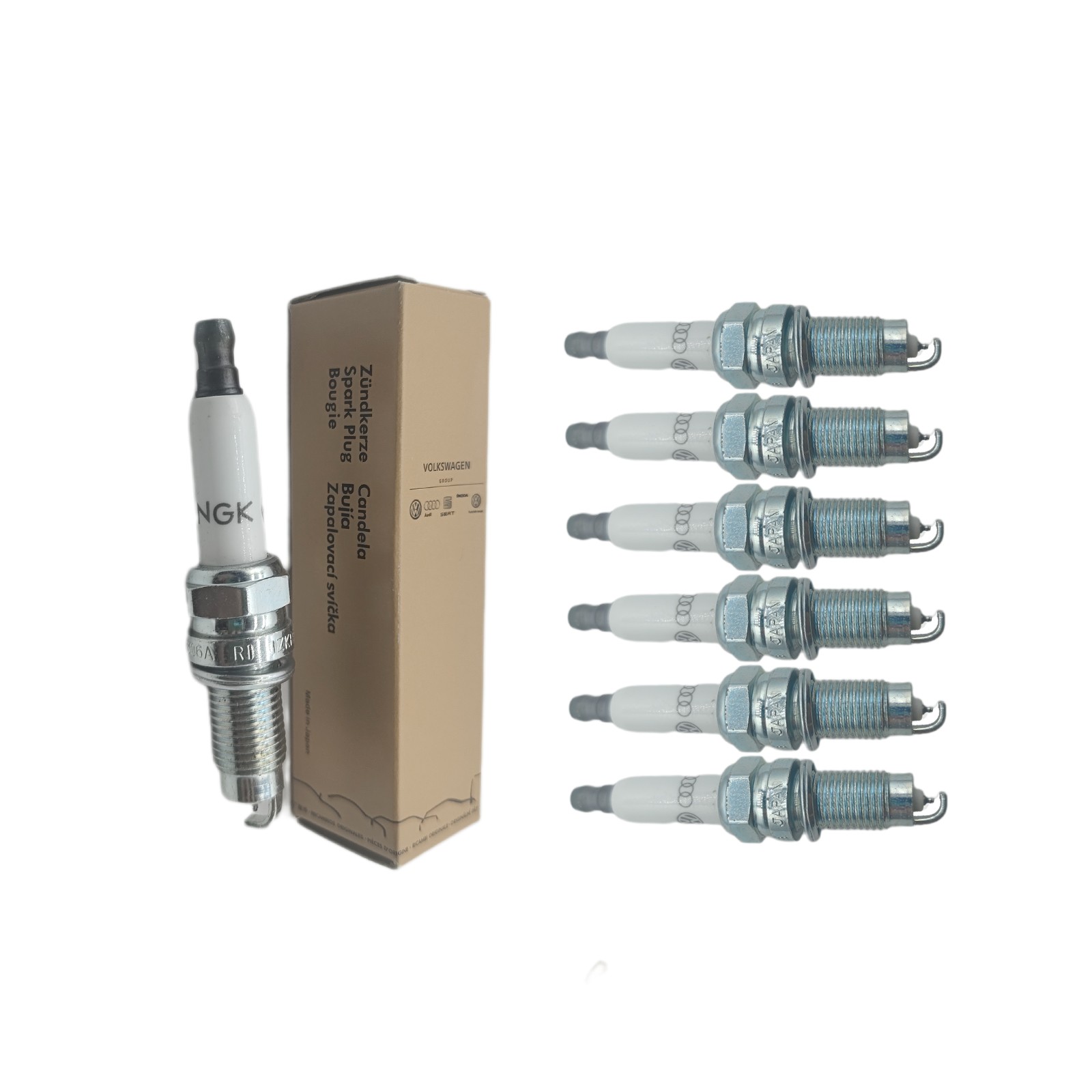 6x New Brands 101905606A IZKR7B Iridium For Audi Porsche Volkswagen Spark Plugs