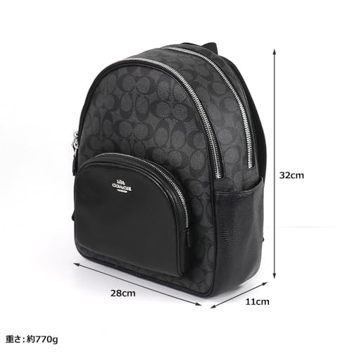 COACH リュック ブラック Coach COACH Backpack 5671 Signature Women's SVTSQ Graphite Black