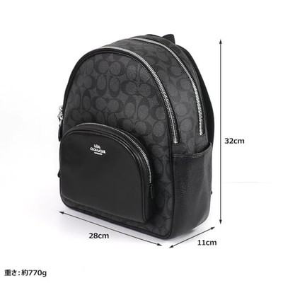 Coach COACH Backpack 5671 Signature Women's SVTSQ Graphite Black