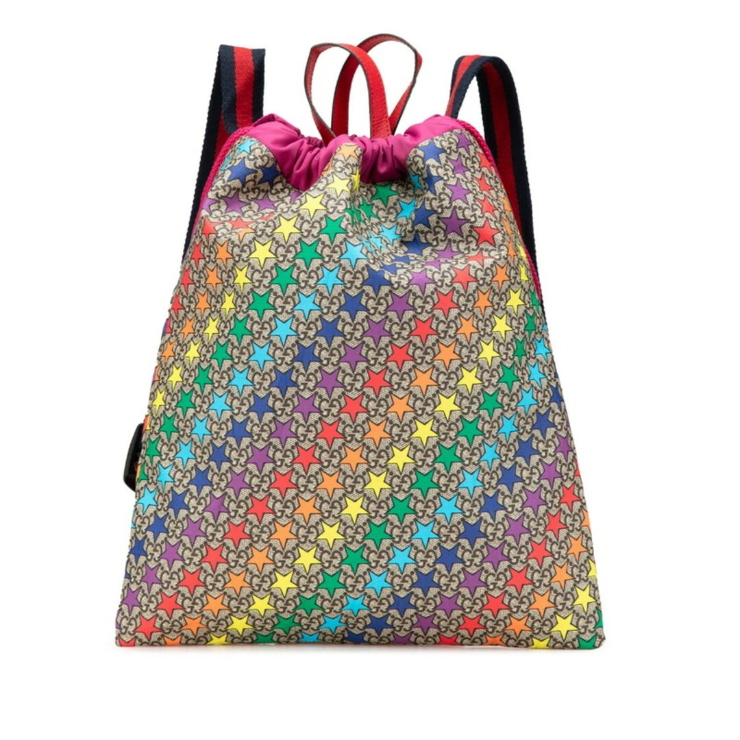 Sac à dos Gucci GG Supreme Star Sherry Line 550775 PVC nylon femme s GUCCI 1 0