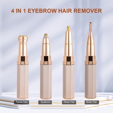 4 In 1 Electric Brows Epilator Facial Nose Hair Remover Eyebrow Trimmer Razor