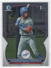 2023 Bowman Chrome Prospects 1st Mairoshendrick Martinus Los Angeles Dodgers