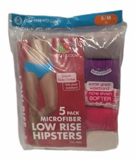 Microfiber Low Rise Hipsters Tag Free Fruit Of The Loom Set Of Five Size M