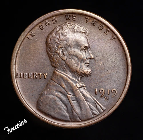 ✅  1919-D Lincoln Wheat Cent - XF